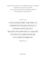 Učinak biološke terapije na vrijednosti homocisteina i visoko-osjetljivog Creaktivnog proteina u serumu pacijenata obojelih od vulgarne psorijaze
