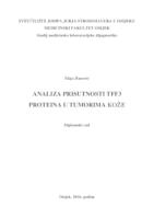 Analiza prisutnosti TFF3 proteina u tumorima kože