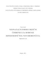 Neonatalni ishod i rizični čimbenici za rođenje hipertrofičnog novorođenčeta