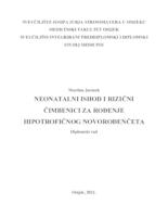 Neonatalni ishod i rizični čimbenici za rođenje hipotrofičnog novorođenčeta