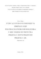 Utjecaj COVID-19 pandemije na zbrinjavanje politraumatiziranih bolesnika u KBC Osijek od trenutka prijema u hitni prijem do prijema u JIL