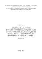 Utjecaj različitih koncentracija NaCl-a na razinu oksidativnog stresa u humanim aortalnim endotelnim stanicama (HAEC)