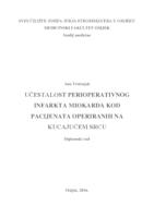 Učestalost perioperativnog infarkta miokarda kod pacijenata operiranih na kucajućem srcu