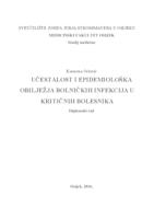 Učestalost i epidemiološka obilježja bolničkih infekcija u kritičnih bolesnika