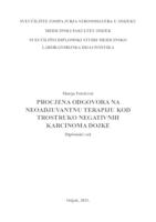 PROCJENA ODGOVORA NA NEOADJUVANTNU TERAPIJU KOD TROSTRUKO NEGATIVNIH KARCINOMA DOJKE