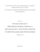 Povezanost Ki 67 proliferacijskog indeksa sa metastazama u pazušnim limfnim čvorovima kod karcinoma dojke