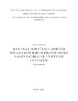 Razlika u ozračenju rizičnih organa kod radioterapije dojke nakon radikalne i poštedne operacije