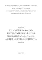 Utjecaj metode bojenja preparata perigonadalnog masnog tkiva na računalnu analizu morfologije adipocita