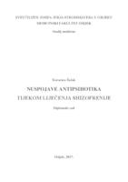 Nuspojave antipsihotika tijekom liječenja shizofrenije