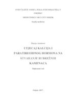 Utjecaj kalcija i paratireoidnog hormona na stvaranje bubrežnih kamenaca