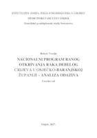 Nacionalni program ranog otkrivanja raka debelog crijeva u Osječko-baranjskoj županiji - analiza odaziva