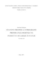 Stavovi trudnica o programu promicanja dojenja na području Istarske županije