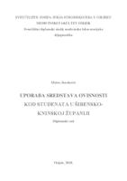 Uporaba sredstava ovisnosti kod studenata u Šibensko-kninskoj županiji