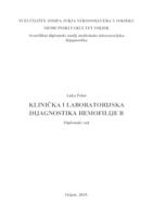 Klinička i laboratorijska dijagnostika hemofilije B