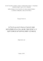 Učestalost pojavnosti Rh senzibilizacija kod trudnica u sjeverozapadnoj Hrvatskoj