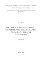 prikaz prve stranice dokumenta Stvaranje dušikovog oksida u krvnim žilama Spragu-Dawley štakora na terapiji Losartanom