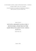 prikaz prve stranice dokumenta Duljina hospitalizacije u bolesnika podvrgnutih kirurškom liječenju zbog ileusa.
