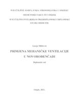 prikaz prve stranice dokumenta Primjena mehaničke ventilacije u novorođenčadi