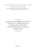 prikaz prve stranice dokumenta Analiza transkriptoma tkiva štitnjače u oboljelih od Hashimotove bolesti sekvenciranjem slijedeće generacije