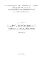 prikaz prve stranice dokumenta Analiza kirurških tehnika u liječenju kratkovidnosti