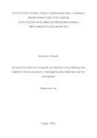 prikaz prve stranice dokumenta Kvaliteta života nakon ultrazvučne operacije mrene i povezanost s promjenama prednje očne površine