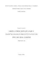 prikaz prve stranice dokumenta Gripa i procjepljivanje u Osječko-baranjskoj županiji od 1993 do 2014 godine