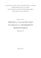 prikaz prve stranice dokumenta Primjena analgetika kod pacijenata s arterijskom hipertenzijom