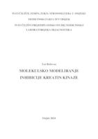 prikaz prve stranice dokumenta Molekulsko modeliranje inhibicije kreatin kinaze