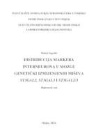 prikaz prve stranice dokumenta Distribucija markera interneurona u mozgu genetički izmijenjenih miševa St3Gal2, St3Gal3 i St3Gal2/3