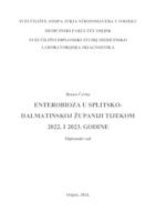 prikaz prve stranice dokumenta Enterobioza u Splitsko-dalmatinskoj županiji tijekom 2022. i 2023. godine