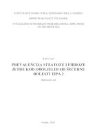 prikaz prve stranice dokumenta Prevalencija steatoze i fibroze jetre kod oboljelih od šećerne bolesti tipa 2