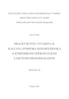 prikaz prve stranice dokumenta Praćenje PTH, vitamina D, kalcija i fosfora kod bolesnika s endemskom nefropatijom liječenih hemodijalizom