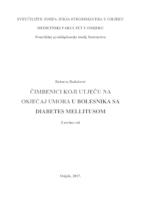 prikaz prve stranice dokumenta Čimbenici koji utječu na osjećaj umora u bolesnika sa diabetes mellitusom