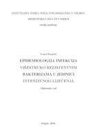 prikaz prve stranice dokumenta Epidemiologija infekcija višestruko rezistentnim bakterijama u jedinici intenzivnog liječenja