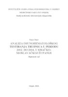 prikaz prve stranice dokumenta Analiza imunohematološkog testiranja trudnica u periodu 2012. do 2016. u Sisačko-moslavačkoj županiji