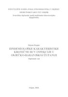 prikaz prve stranice dokumenta Epidemiološke karakteristike kronične HCV infekcije u Osječko-baranjskoj županije